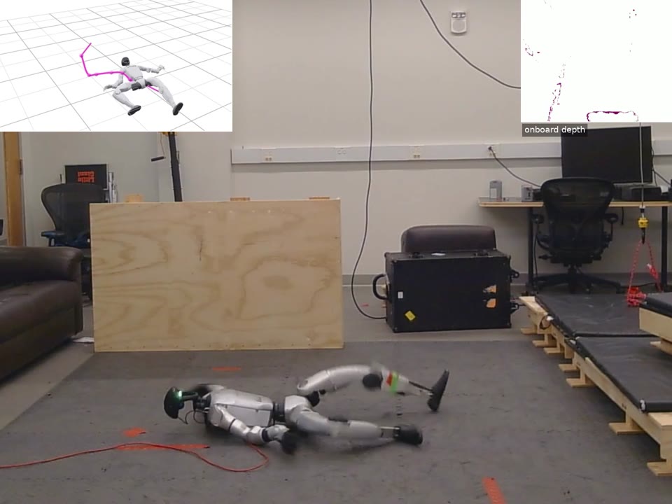 Steerable humanoid recovery